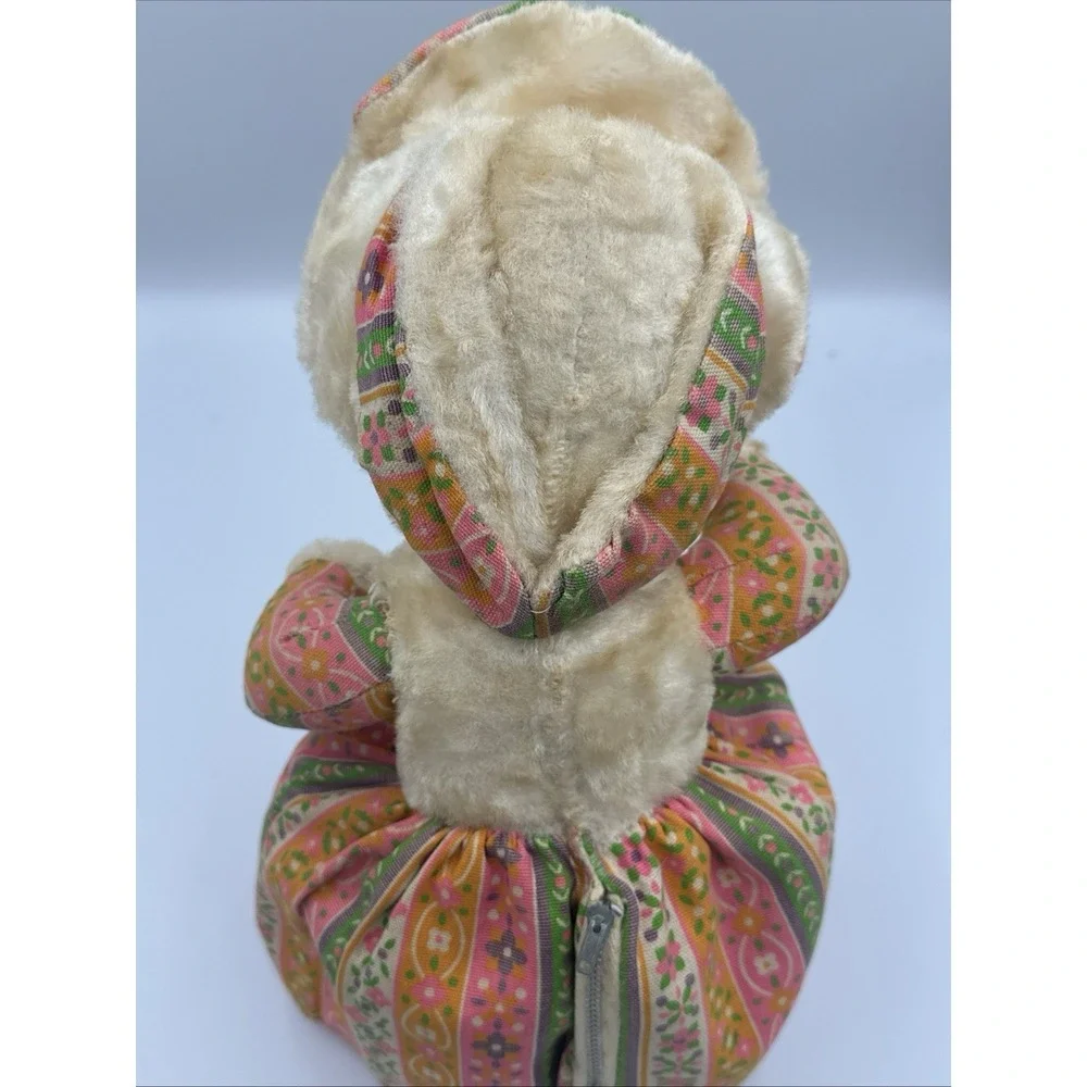 Vintage 1950s Knickerbocker Style Cloth Doll Vinyl Rubber Head Zipper‎ Back USA